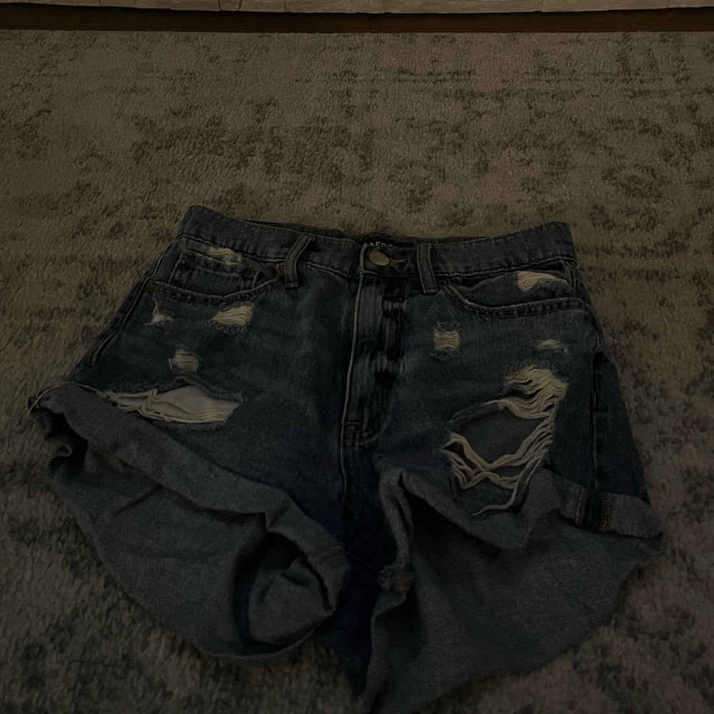 AERO denim mom shorts